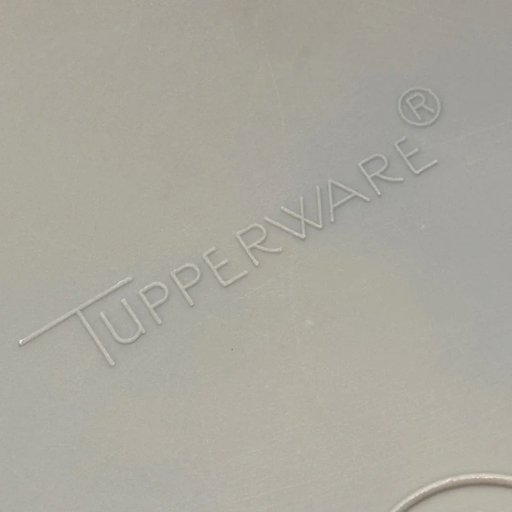 Vintage Tupperware Blue Round Replacement Lids‎ 230-8 230-15 Set of 2 USA 9 In *